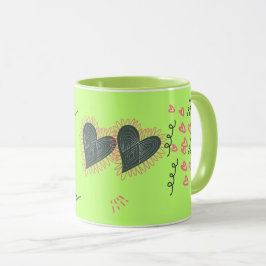 Sweet Hearts & Sunflowers バレンタインデーマグ マグカップ