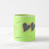 Sweet Hearts & Sunflowers Valentine's Day Mug マグカップ (中央)