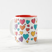 Sweet Hearts Valentine Two-Tone Mug ツートーンマグカップ (正面左)