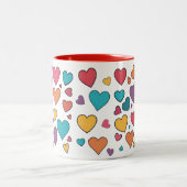 Sweet Hearts Valentine Two-Tone Mug ツートーンマグカップ (中央)