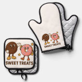 Sweet Heroes – クッキー&ドーナツのおいしい冒険 鍋つかみ&鍋敷きセット (正面/裏面)