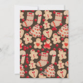Sweet Holiday Christmas Gingerbread Cookie写真 シーズンカード (裏面)