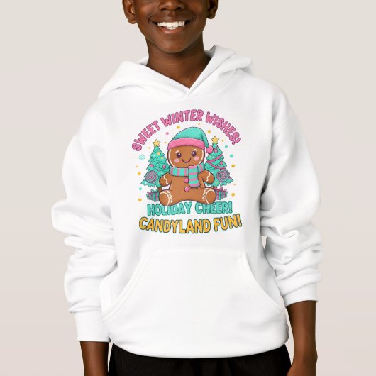 Sweet Holiday Gingerbread Tee – Candyland Fun (正面)