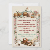 Sweet Holiday Wishes – クッキー、ココア&応援 シーズンカード (裏面)