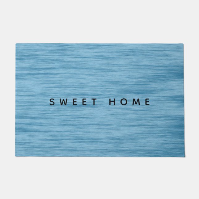 Sweet Home Blue Doormat | doormat ドアマット (正面)
