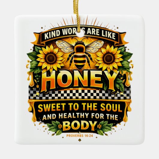 Sweet Honey | 箴言 16:24 オーナメント (正面)