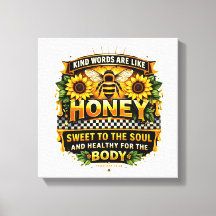 Sweet Honey | 箴言 16:24 キャンバス