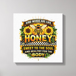 Sweet Honey | 箴言 16:24 キャンバス