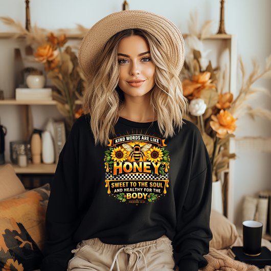 Sweet Honey | 箴言 16:24 スウェットシャツ