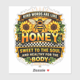 Sweet Honey | 箴言 16:24 ステッカー シール