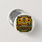 Sweet Honey | 箴言 16:24 ボタン 缶バッジ (正面&裏面)