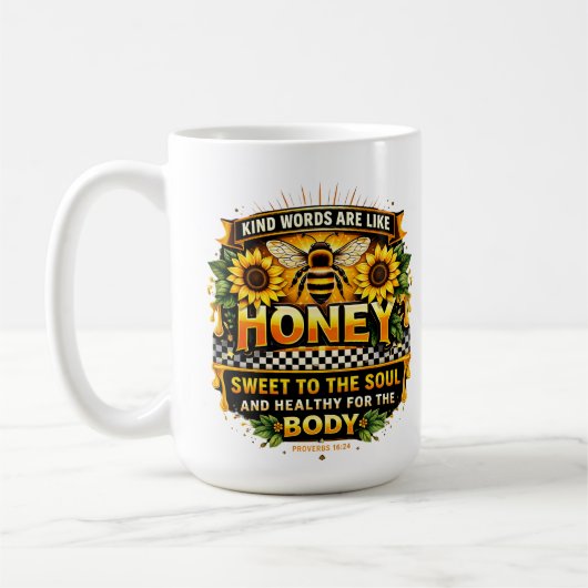 Sweet Honey | 箴言 16:24 マグカップ (左)