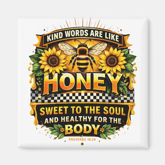 Sweet Honey | 箴言 16:24 マグネット (正面)