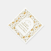 Sweet Honey Bee Baby Shower スタンダードカクテルナプキン (角)