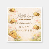 Sweet Honey Bee Baby Shower Baby Shower スタンダードカクテルナプキン (正面)