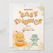 Sweet Honey Bee Baby Shower Invitation 招待状 (正面)