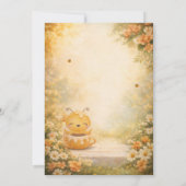 Sweet Honey Bee Baby Shower Invitation 招待状 (裏面)