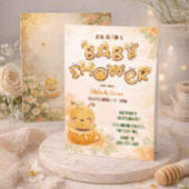 Sweet Honey Bee Baby Shower Invitation 招待状