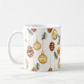 Sweet Honey Bees Pine Cones コーヒーマグカップ (左)