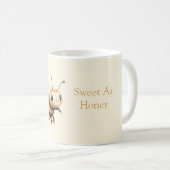 Sweet Honey Cute Happy Bee コーヒーマグカップ (正面右)