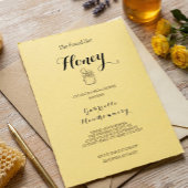 Sweet Honey Jar Butter Yellow She Found Her Honey 招待状