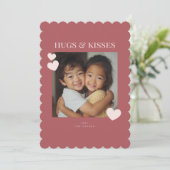 Sweet Hugs and Kisses Heart Photo シーズンカード (スタンド正面)