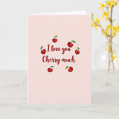 Sweet I Love You Cherry Much カード (黄色い花)