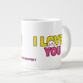 Sweet I Love You Graphic for Gifts and Apparel ジャンボコーヒーマグカップ (正面右)