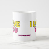 Sweet I Love You Graphic for Gifts and Apparel ジャンボコーヒーマグカップ (正面)