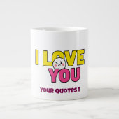 Sweet I Love You Graphic for Gifts and Apparel ジャンボコーヒーマグカップ (正面)