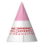 Sweet I Love You Pinkハート – キャップ工芸品 パーティーハット (裏面)