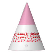 Sweet I Love You Pinkハート – キャップ工芸品 パーティーハット (左)