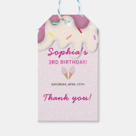 Sweet Ice Cream Birthday ギフトタグ