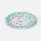 Sweet Ice Cream Birthday ペーパープレート (アングル)