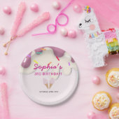 Sweet Ice Cream Birthday ペーパープレート (パーティー)