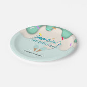 Sweet Ice Cream Birthday ペーパープレート (アングル)