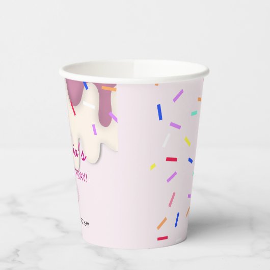 Sweet Ice Cream Birthday 紙コップ (左)