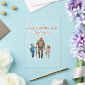Sweet illustration grandfather And Grandchildren アクリル招待状 (インサイチュ (ウェディング))