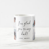 Sweet I'm Glad あなたは私のパパ写真コラージュ コーヒーマグカップ (中央)