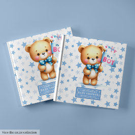 Sweet It's a boy teddy bear guest book forベビー ゲストブック