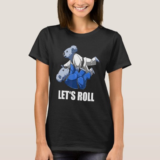 Sweet Jitsu Koalaブラジル柔術BjjとGra Tシャツ (正面)