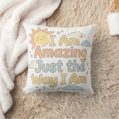 Sweet Kids Affirmation You Are Amazing Quote クッション (ブランケット)