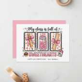 Sweet Kids Classroom Valentines Day ノートカード (正面/裏面インサイチュ)