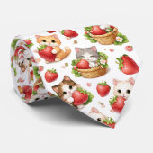 Sweet Kittens and Strawberries  ネクタイ (ロール)