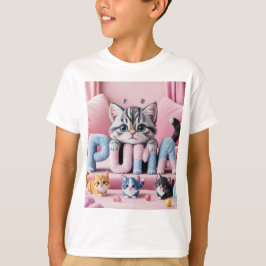 Sweet Kitty Squad | 遊び心あふれるカラフルな猫の芸術 Tシャツ