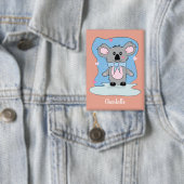 Sweet Koala Kid Valentine's Day Pin Button 缶バッジ (インサイチュ)