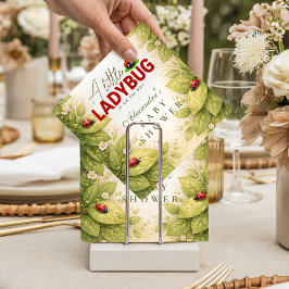 Sweet Ladybug Spring Baby Shower スタンダードカクテルナプキン