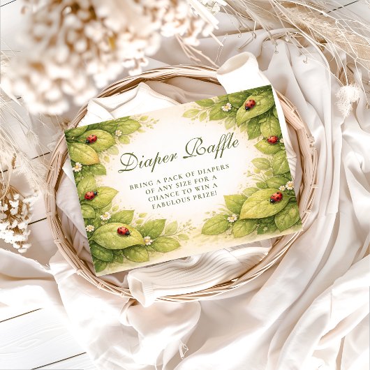 Sweet Ladybug Spring Diapper Raffle エンクロージャーカード