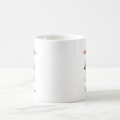 Sweet Lamb in Christmas Pajamas Custom Name Mug コーヒーマグカップ (中央)