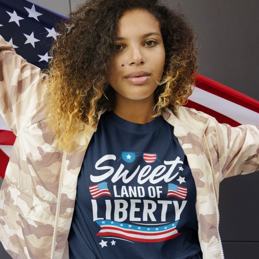 Sweet Land of Liberty Independence day  トライブレンドＴシャツ